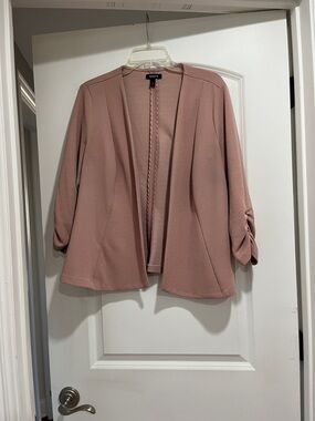 Torrid Open-Front Blazer in Mauve
